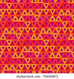 Seamless geometric background with triangular pattern. Polygons. Textile rapport.