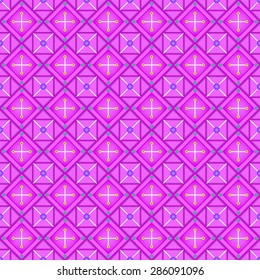 Seamless geometric background. Violet diamond pattern.