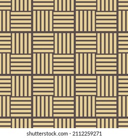 Fondo geométrico impecable para tus diseños. Ornamento vectorial moderno marrón y dorado. Patrón abstracto geométrico