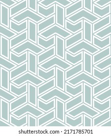 Seamless geometric background for your designs. Modern light blue and white vector ornament. Geometric abstract pattern