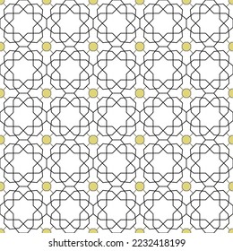 Seamless geometric background for your designs. Modern vector ornament. Geometric abstract pattern