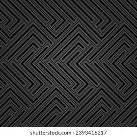 Fondo geométrico impecable para tus diseños. Ornamento oscuro vector moderno. Patrón abstracto geométrico
