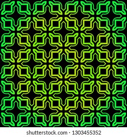 Seamless geometric Backgrounds. Vector Illustration. Hand Drawn Wrap Wallpaper, Cover Fabric, Cloth Textile Design. black green color.