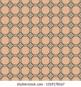 Seamless Geometric Backgrounds. Vector Illustration. Hand Drawn Wrap Wallpaper, Cover Fabric, Cloth Textile Design. Beige color.