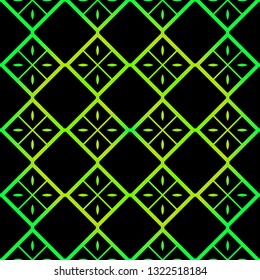 Seamless geometric Backgrounds. Vector Illustration. Hand Drawn Wrap Wallpaper, Cover Fabric, Cloth Textile Design. black green color.