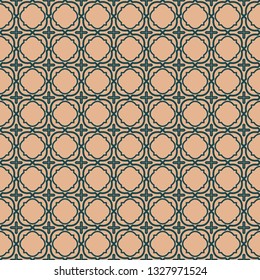 Seamless Geometric Backgrounds. Vector Illustration. Hand Drawn Wrap Wallpaper, Cover Fabric, Cloth Textile Design. Beige color.