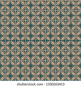 Seamless Geometric Backgrounds. Vector Illustration. Hand Drawn Wrap Wallpaper, Cover Fabric, Cloth Textile Design. Beige color.