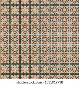 Seamless Geometric Backgrounds. Vector Illustration. Hand Drawn Wrap Wallpaper, Cover Fabric, Cloth Textile Design. Beige color.