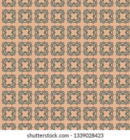 Seamless Geometric Backgrounds. Vector Illustration. Hand Drawn Wrap Wallpaper, Cover Fabric, Cloth Textile Design. Beige color.