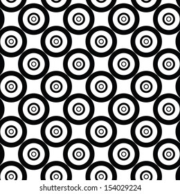 Seamless geometric black and white pattern