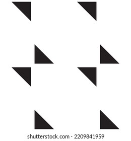 Nahtloses geometrisches, schwarz-weißes Dreiecksmuster