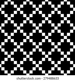 Seamless geometric black and white pattern