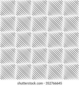 Seamless geometric black and white pattern. Vector illustration