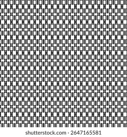 Seamless geometric black-and-white square pattern forming a bold grid design. Ideal for textiles, wallpapers, and abstract backgrounds.