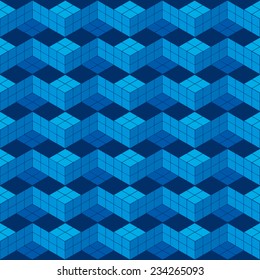 Seamless Geometric Block Pattern Texture Wallpaper