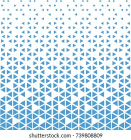 Seamless geometric blue triagnel pattern.