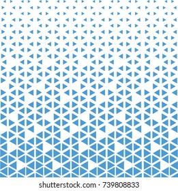 Seamless geometric blue triagnel pattern.