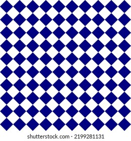 Seamless geometric blue and white rhombus pattern