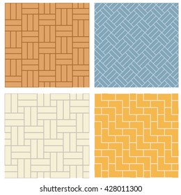 Seamless geometric brick pattern for floor and wall
