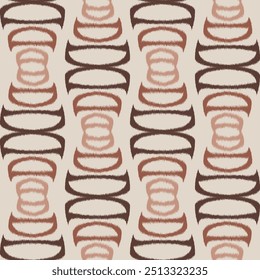  Sem emenda Geometric marrom tema espelho onda ikat padrão de fundo padrão impressão listrada usado têxteis.