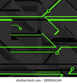 
Patrón de camuflaje geométrico sin fisuras a partir de formas y líneas. Antecedentes de las carreras abstractas. Estilo urbano de los camos. Impresión de vinilo y decal sobre tela. Ilustración del vector