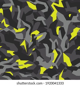 Seamless Geometric Camouflage Pattern. Urban Camo. Print. Vector