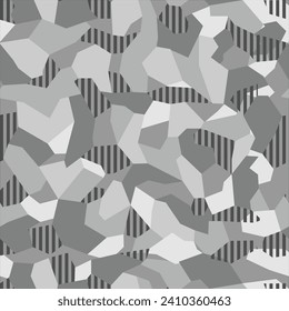 Seamless geometric camouflage pattern. Urban camo of spots. Print on fabric,vinyl and decal. Vector illustration