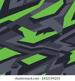 Seamless geometric camouflage pattern. Urban camo. Print on fabric,vinyl,decal. Vector illustration
