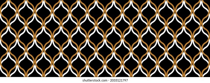 Seamless geometric chain pattern. Vector Illustration.
