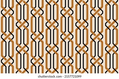 Seamless geometric chain pattern. Vector Illustration.