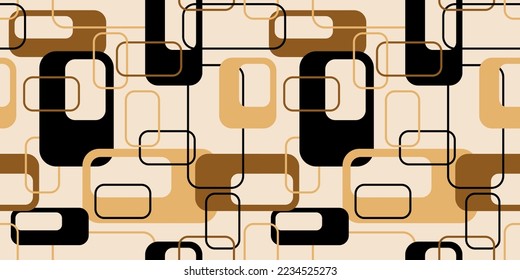 Seamless geometric chain pattern. Vector Illustration.