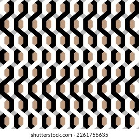 Seamless geometric chain pattern. Vector Illustration.