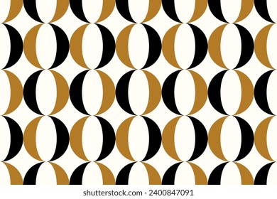 Seamless geometric chain pattern. Vector Illustration.