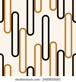 Seamless geometric chain pattern. Vector Illustration.