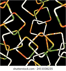 Seamless geometric chain pattern. Vector Illustration.