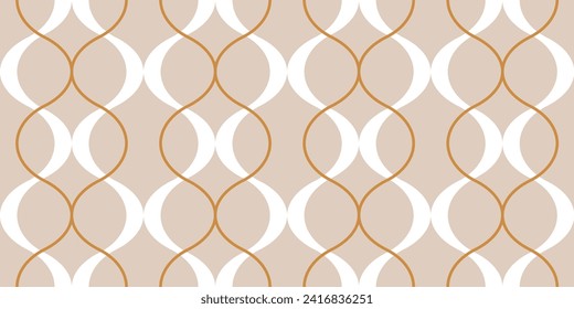 Seamless geometric chain pattern. Vector Illustration.