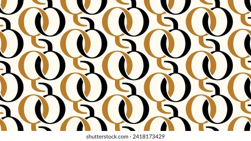 Seamless geometric chain pattern. Vector Illustration.