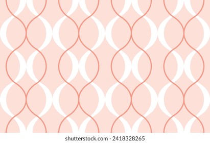 Seamless geometric chain pattern. Vector Illustration.