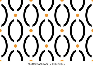 Seamless geometric chain pattern. Vector Illustration.