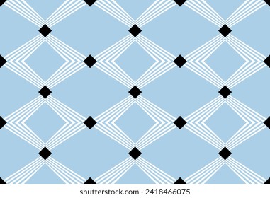 Seamless geometric chain pattern. Vector Illustration.