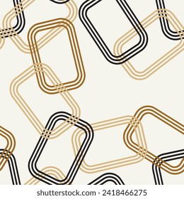 Seamless geometric chain pattern. Vector Illustration.