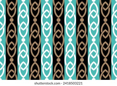 Seamless geometric chain pattern. Vector Illustration.
