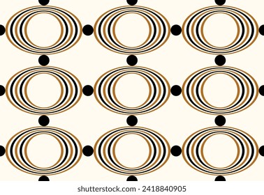 Seamless geometric chain pattern. Vector Illustration.