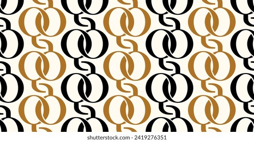 Seamless geometric chain pattern. Vector Illustration.