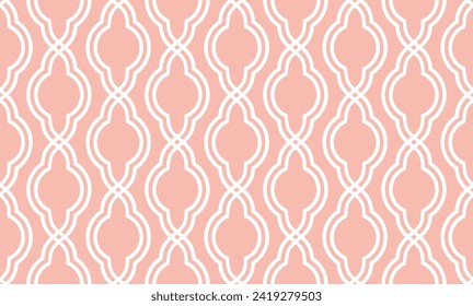 Seamless geometric chain pattern. Vector Illustration.