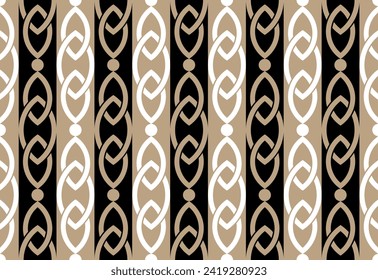 Seamless geometric chain pattern. Vector Illustration.