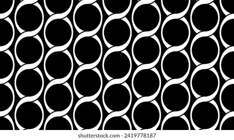 Seamless geometric chain pattern. Vector Illustration.