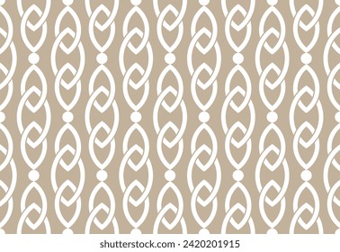 Seamless geometric chain pattern. Vector Illustration.