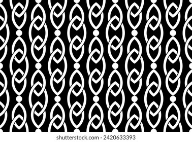 Seamless geometric chain pattern. Vector Illustration.