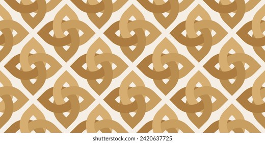 Seamless geometric chain pattern. Vector Illustration.